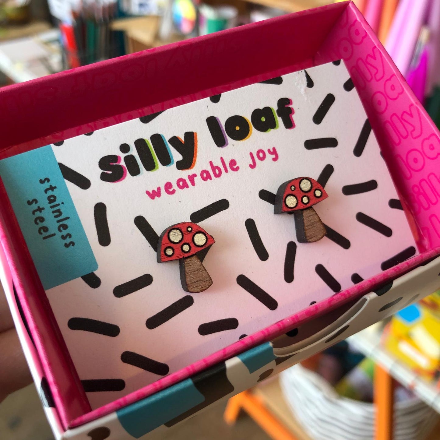 Silly Loaf | Mushroom Stud Earrings