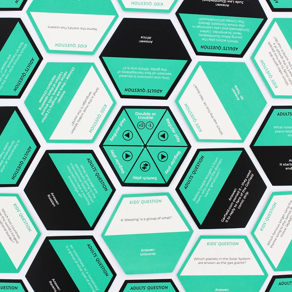 Hexagon Games | Kids Vs Adults Trivia Games