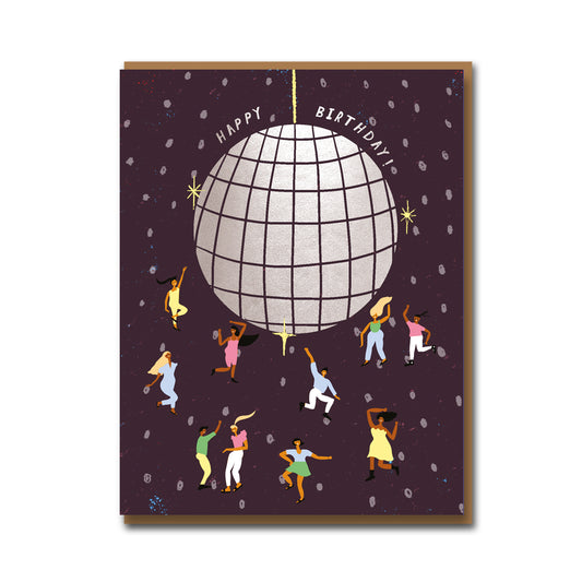 Greetings Card | "Happy Birthday Disco Ball"