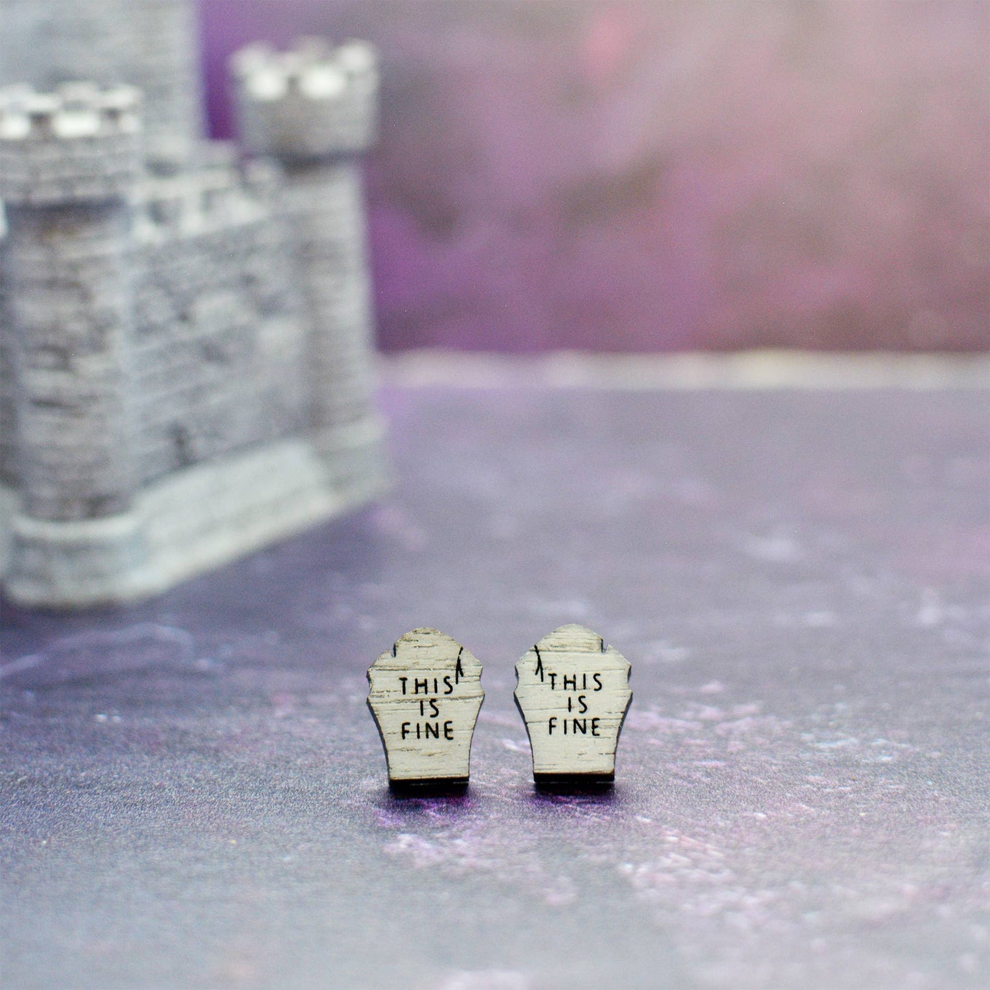 Silly Loaf | Stud Earrings | Halloween Grave