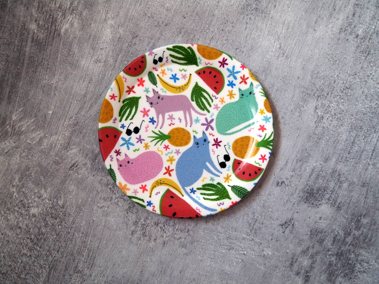 I LIKE CATS | Trinket Dish | Cats & fruits