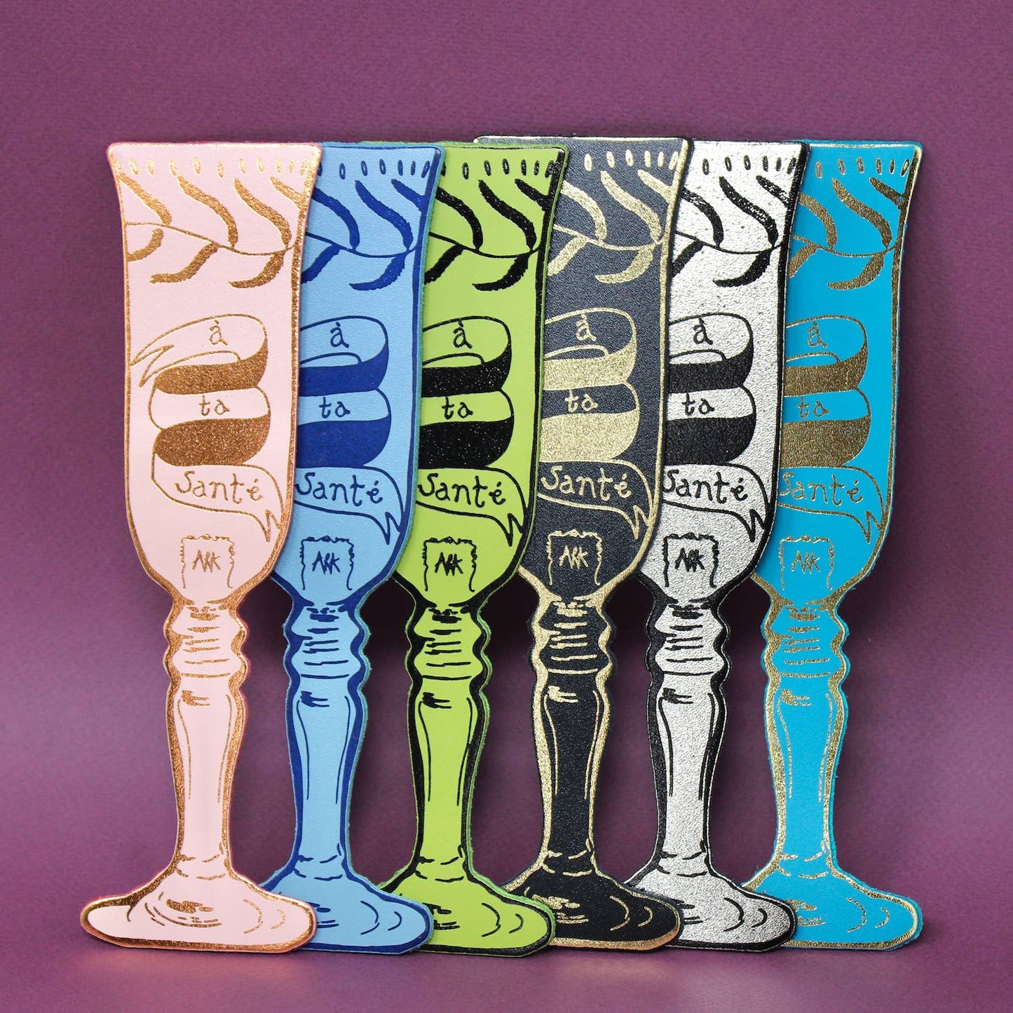 Ark | Wine Glass Bookmark | Heritage Blue
