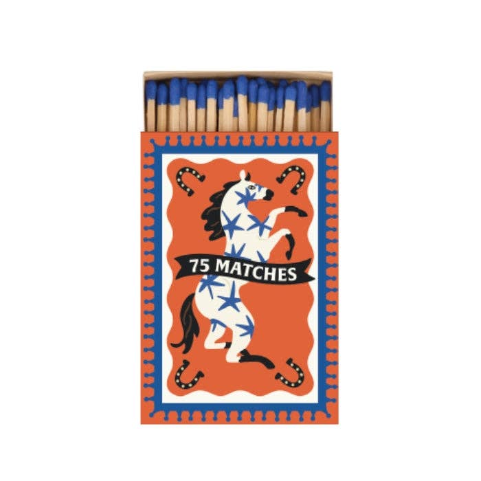Paddywax | A Dopo Horse Boxed Matches | 75 x Blue Tipped Matches