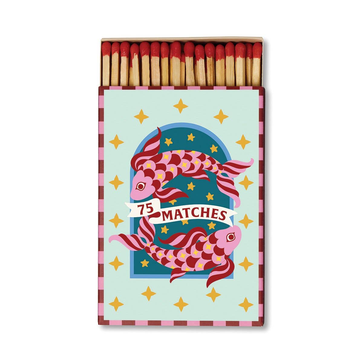 Paddywax | A Dopo Koi Fish Boxed Matches | 75 x Dark Red Tipped Matches