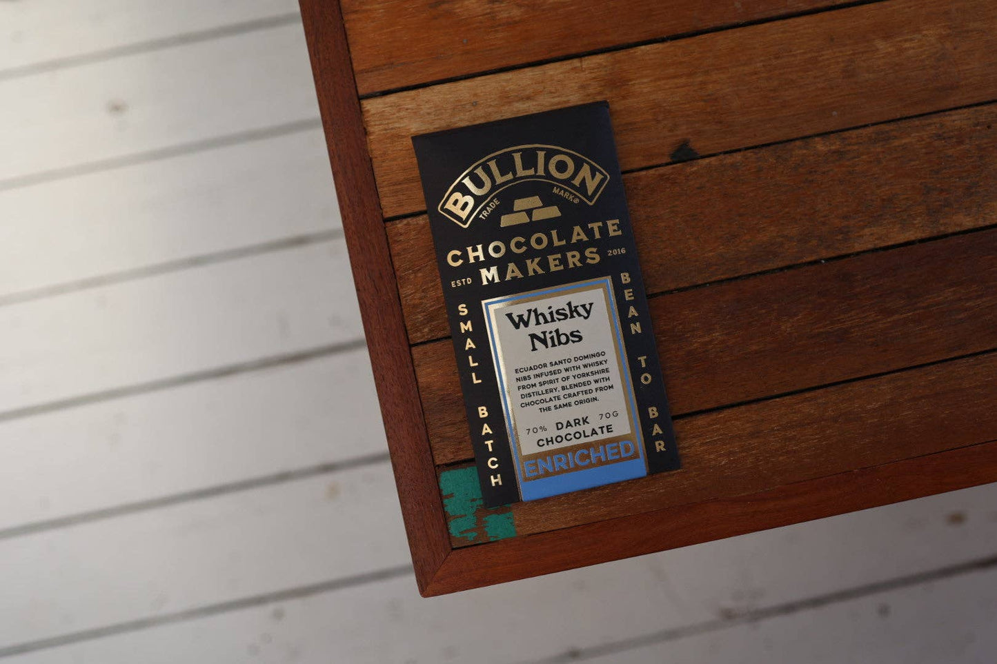 Bullion Chocolate | Enriched Bar | Whisky Nibs