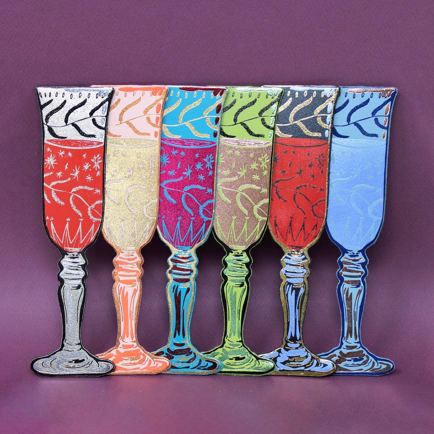 Ark | Wine Glass Bookmark | Heritage Blue