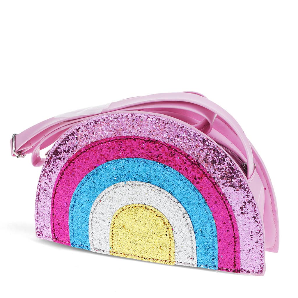 Rex | Rainbow Glitter handbag