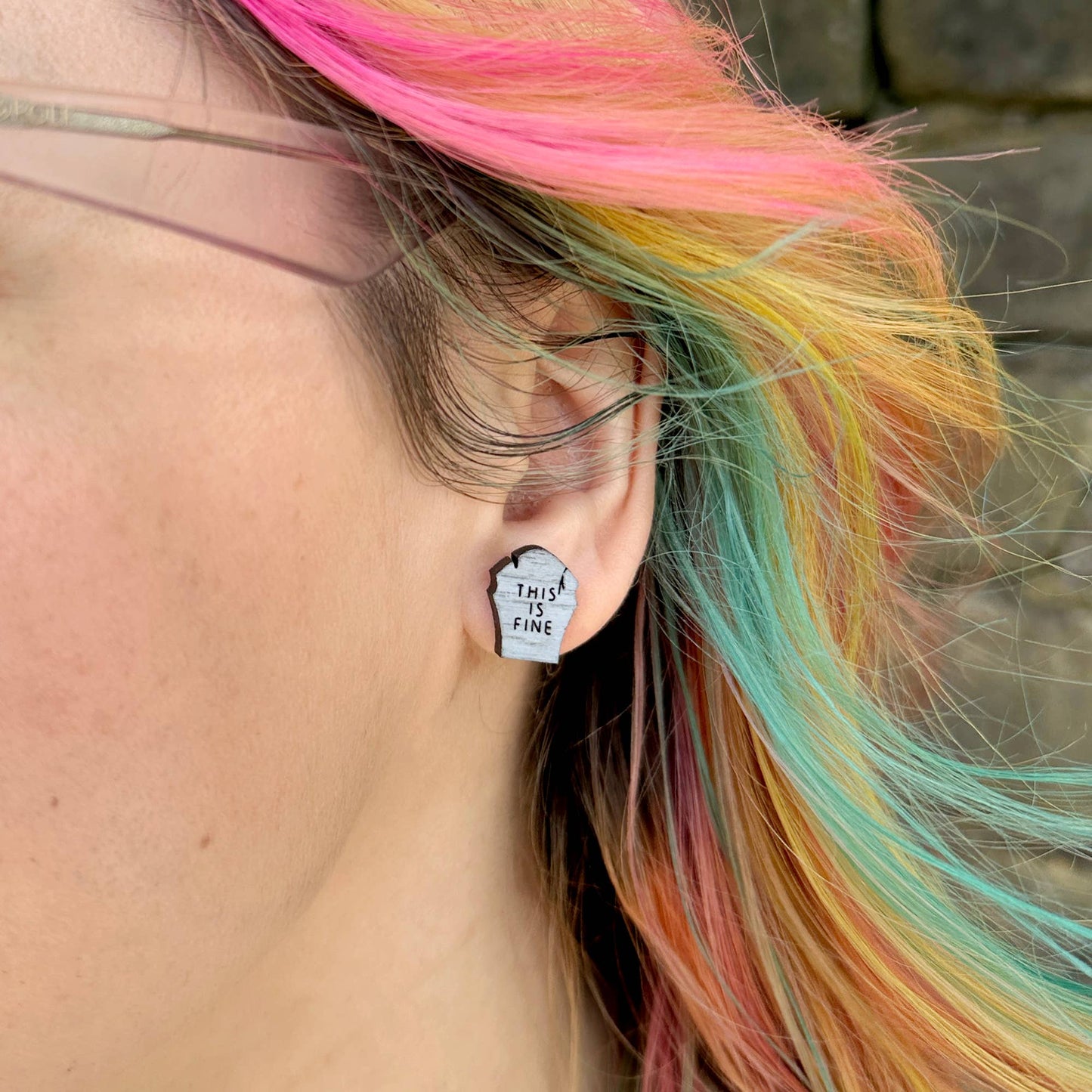 Silly Loaf | Stud Earrings | Halloween Grave