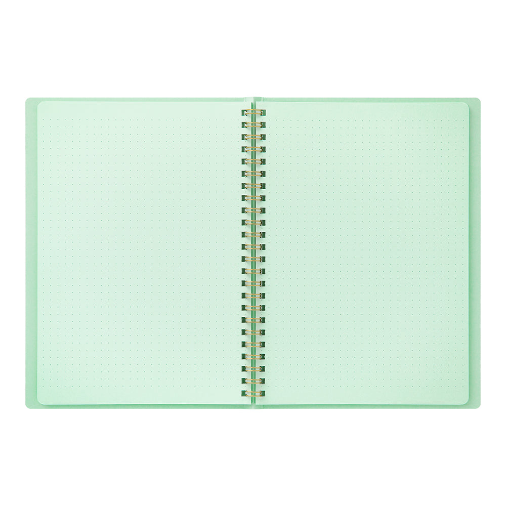 Midori | Ring notebook <A5> Color Dot Grid | Green