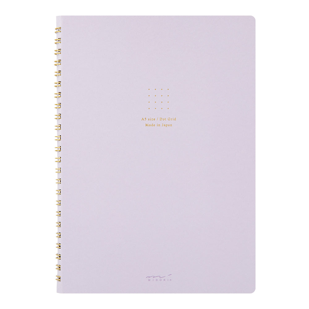 Midori | Ring notebook <A5> Color Dot Grid | Purple