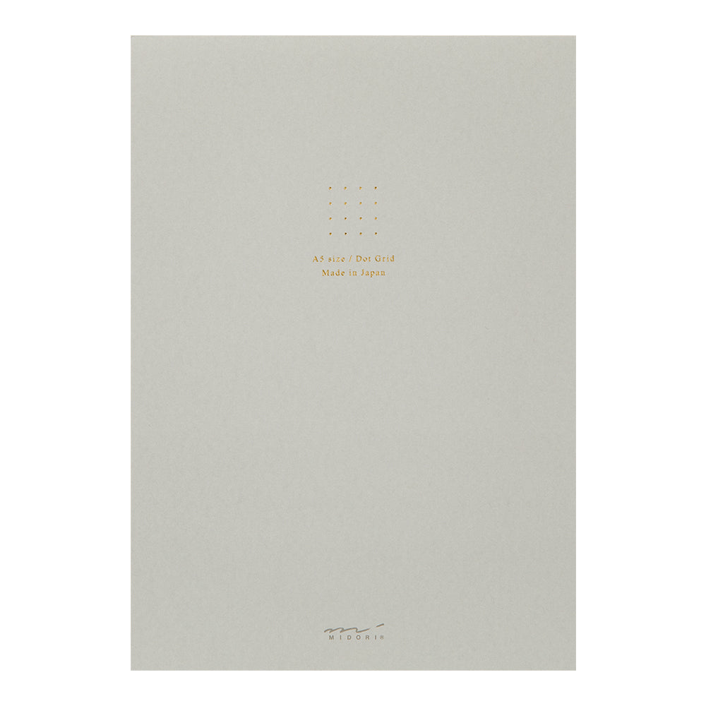 Midori | Paper Pad Notebook <A5> Dot Grid | Grey