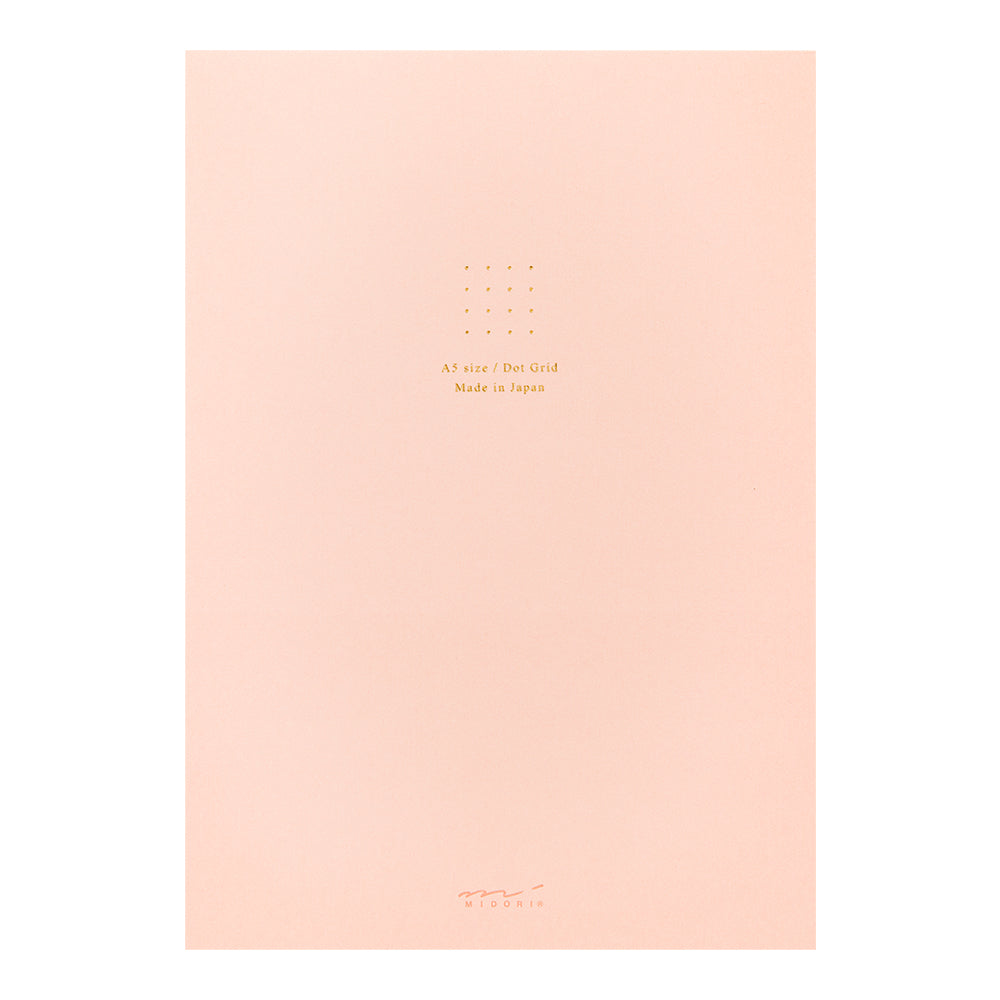 Midori | Paper Pad Notebook <A5> Dot Grid | Pink