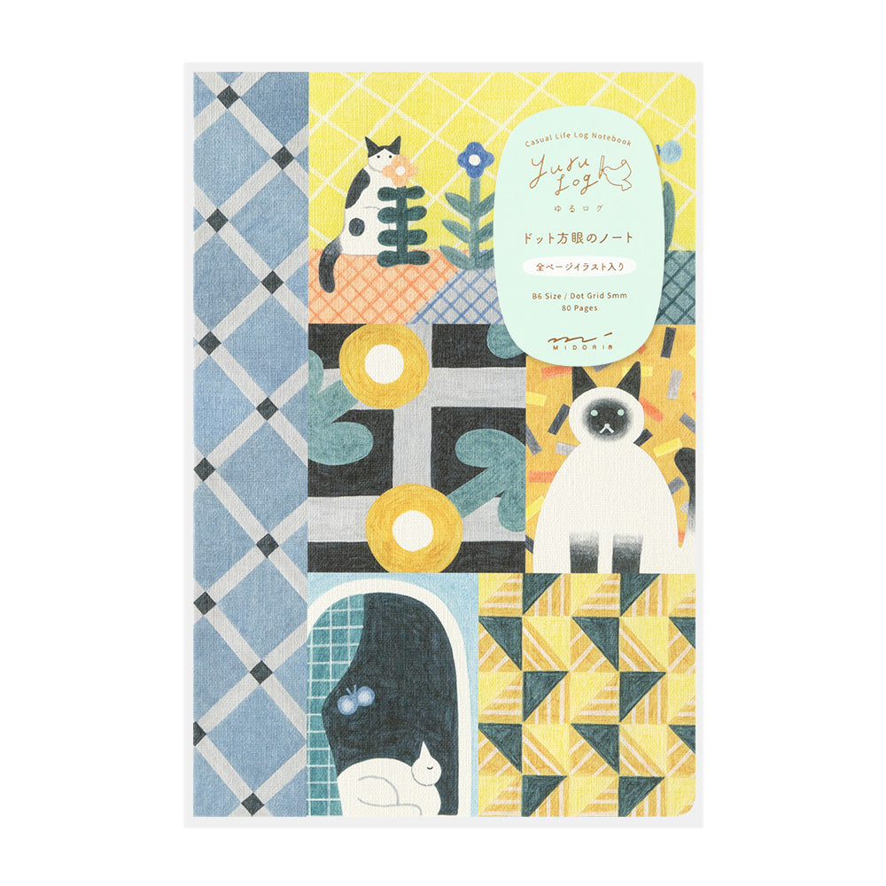 Midori | Yuru Log | Casual Life Log Notebook | Cats