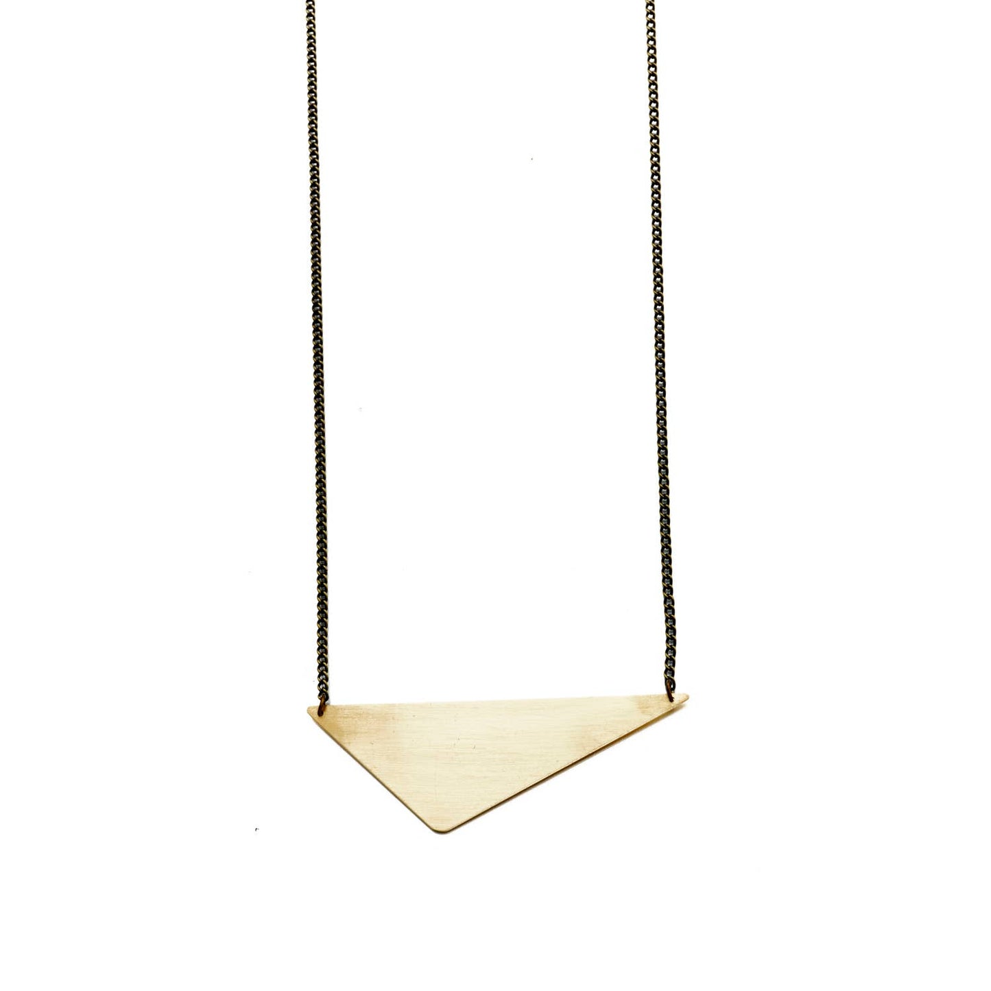 Just Trade | Geometric Offset Triangle Necklace