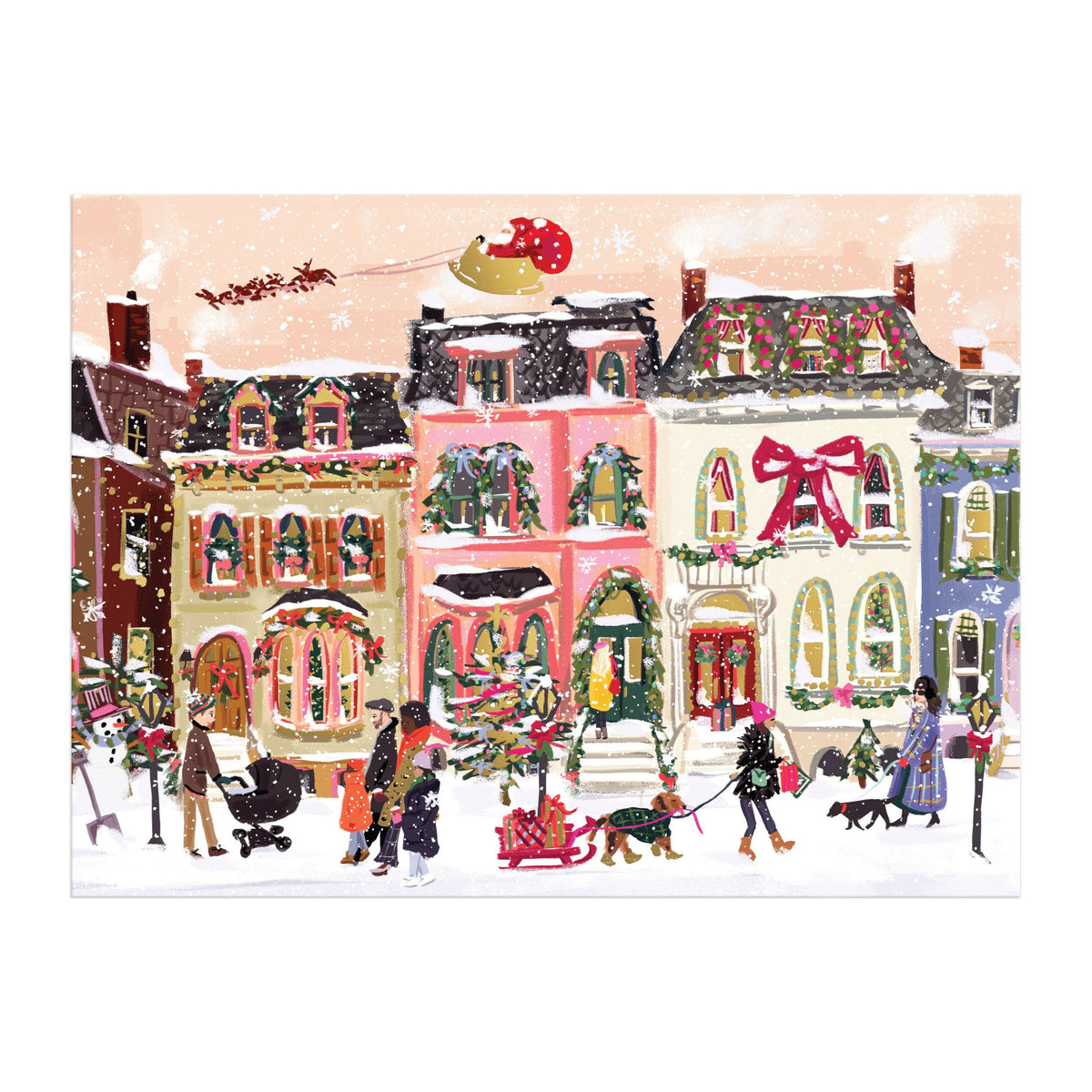 Jigsaw | 1000 Piece Foil Puzzle | Snowfall on Main Street
