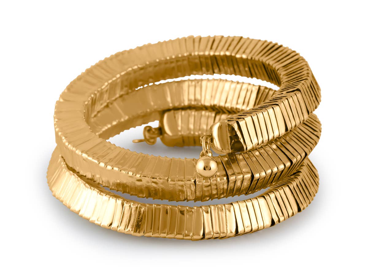 Big Metal London | Bracelet | Irina Wrap Around | Gold