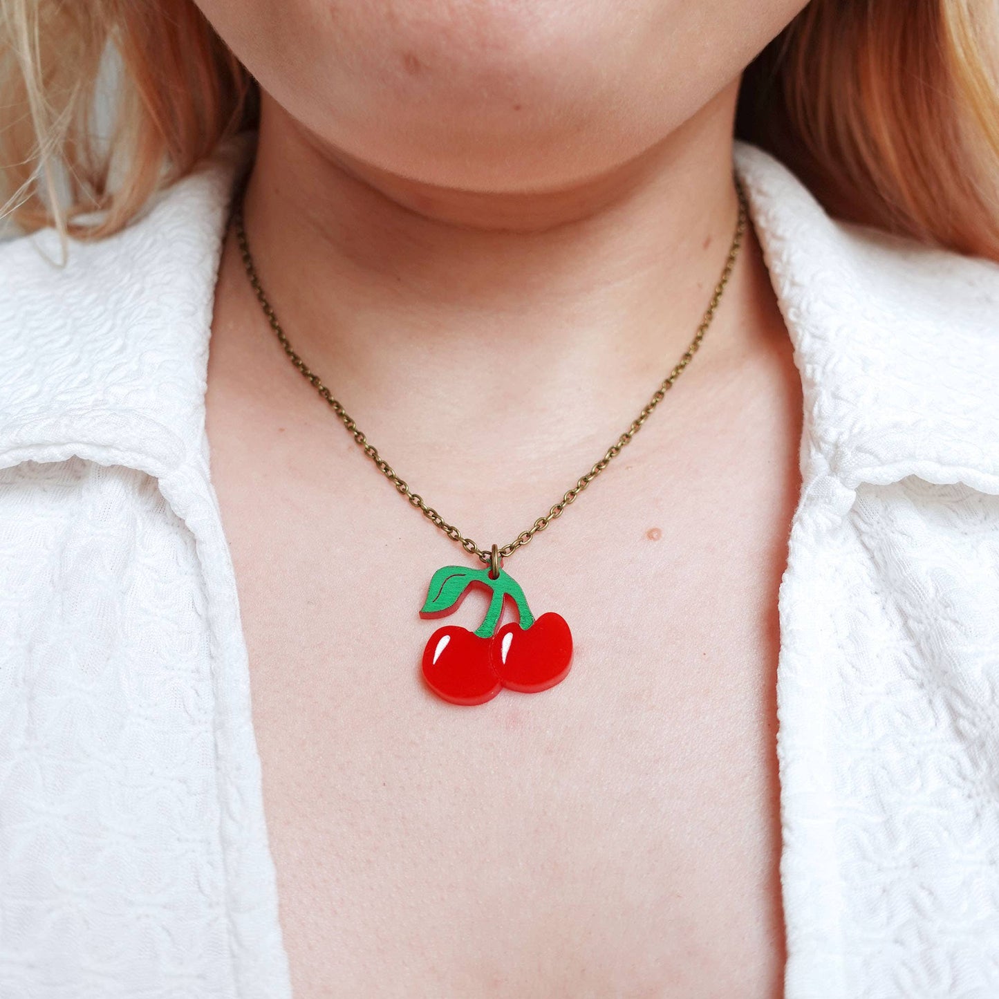 Silly Loaf | Mini Necklace | Cherries