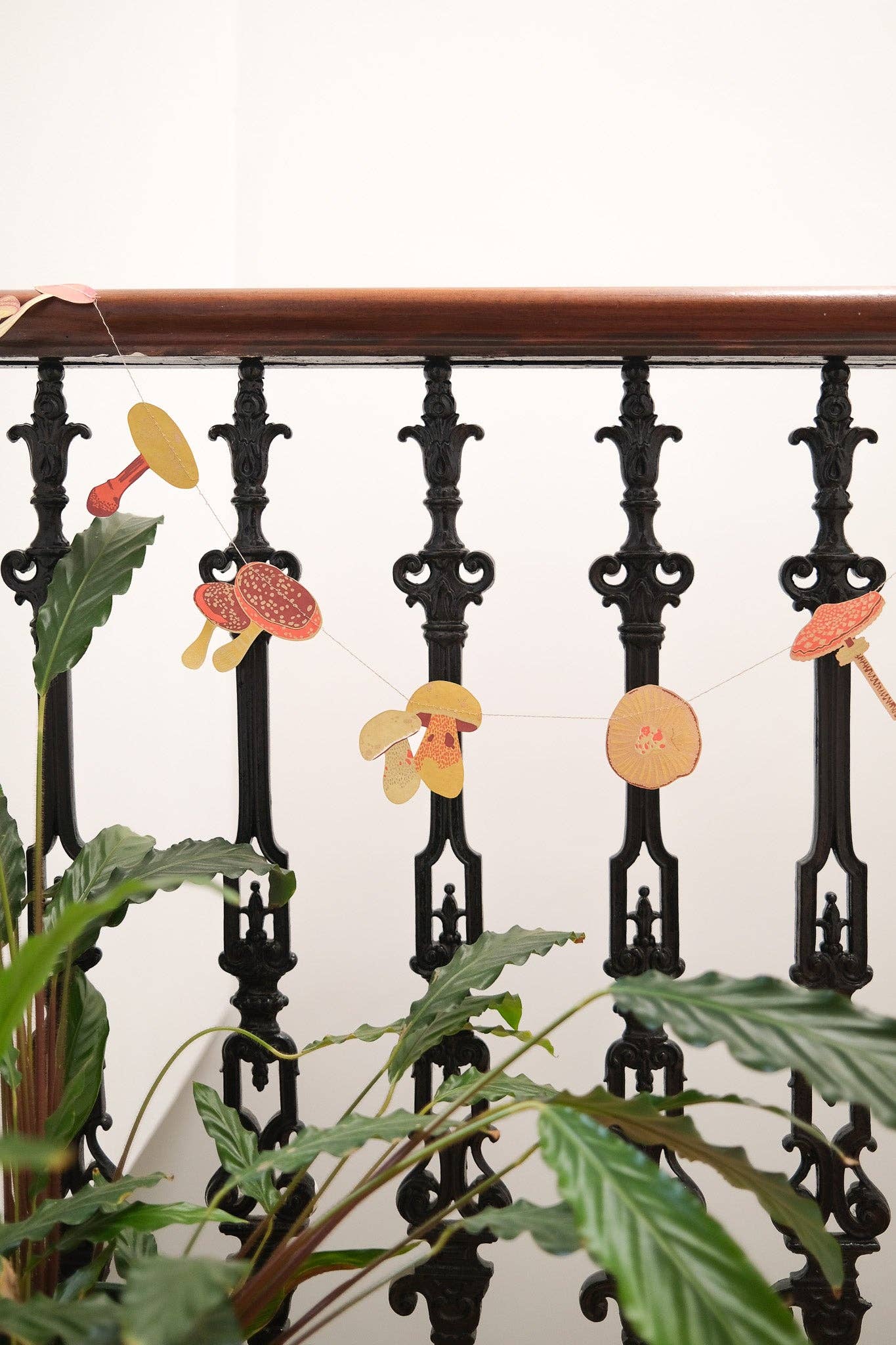 East End Press | Paper Sewn Garland | Mushroom