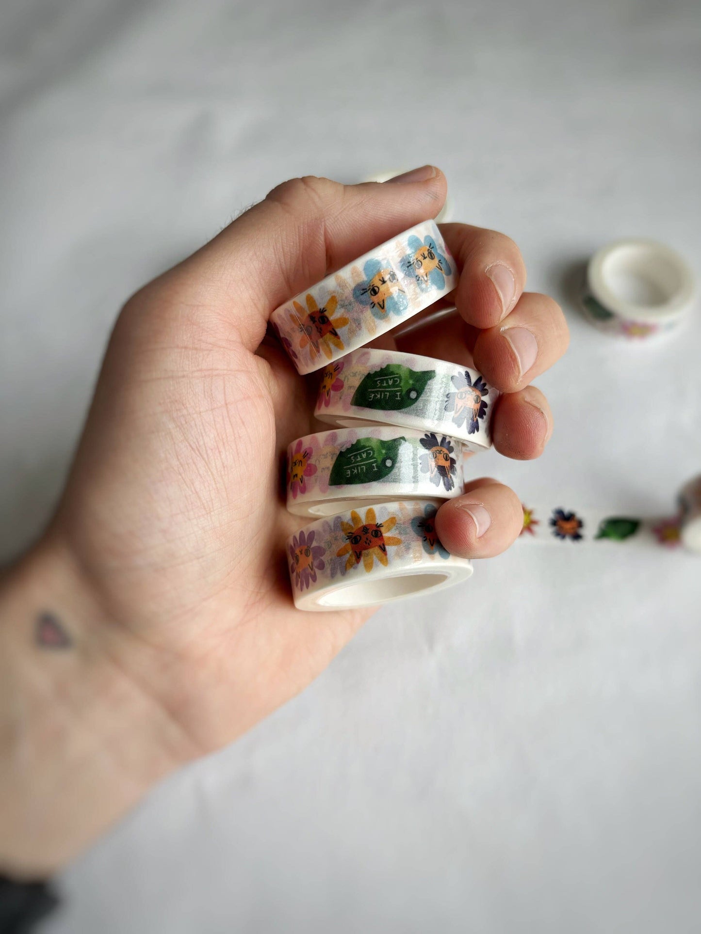 I Like Cats | Washi Tape | Flower Cats