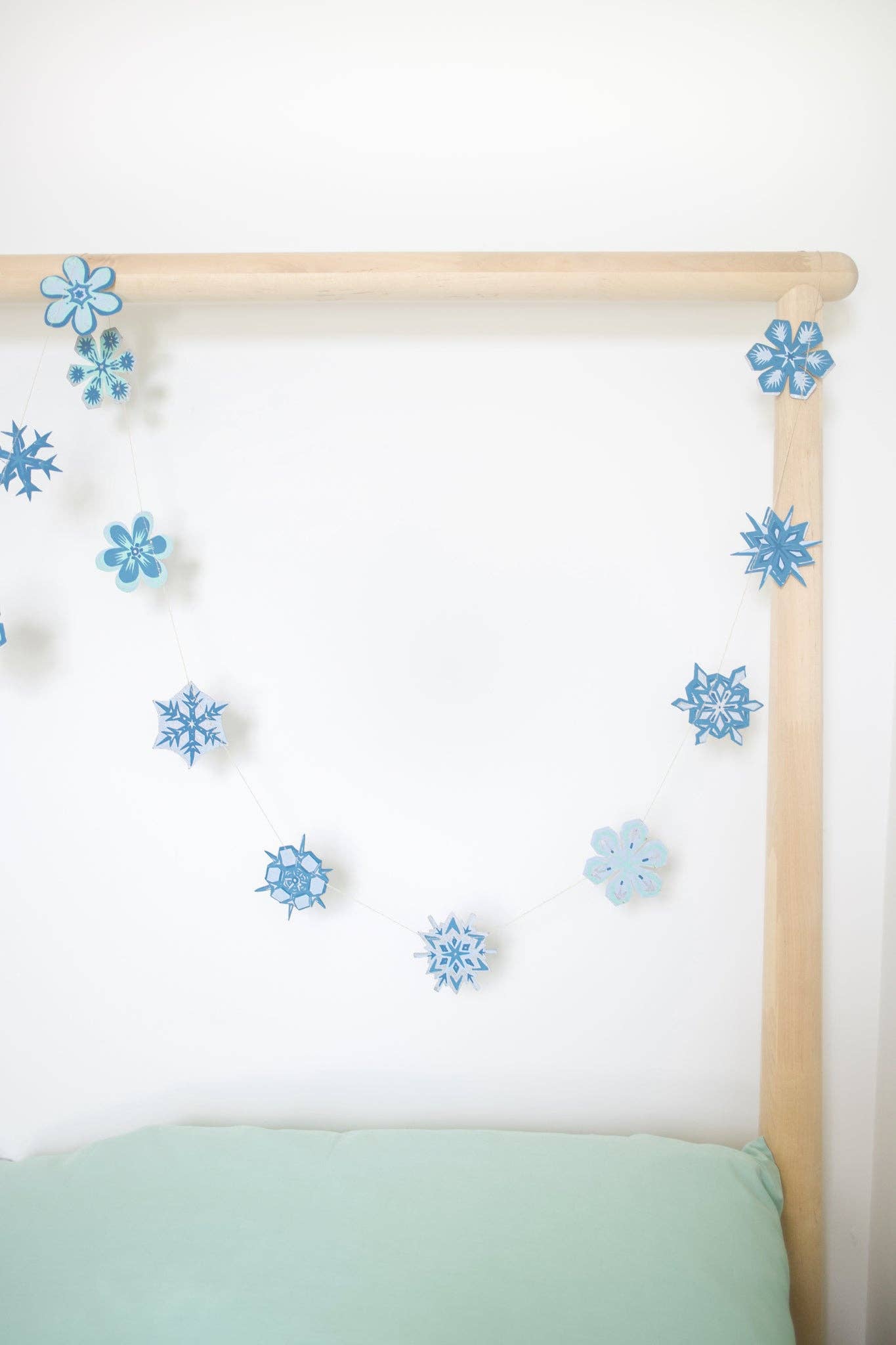 East End Press | Paper Sewn Garland | Snowflakes