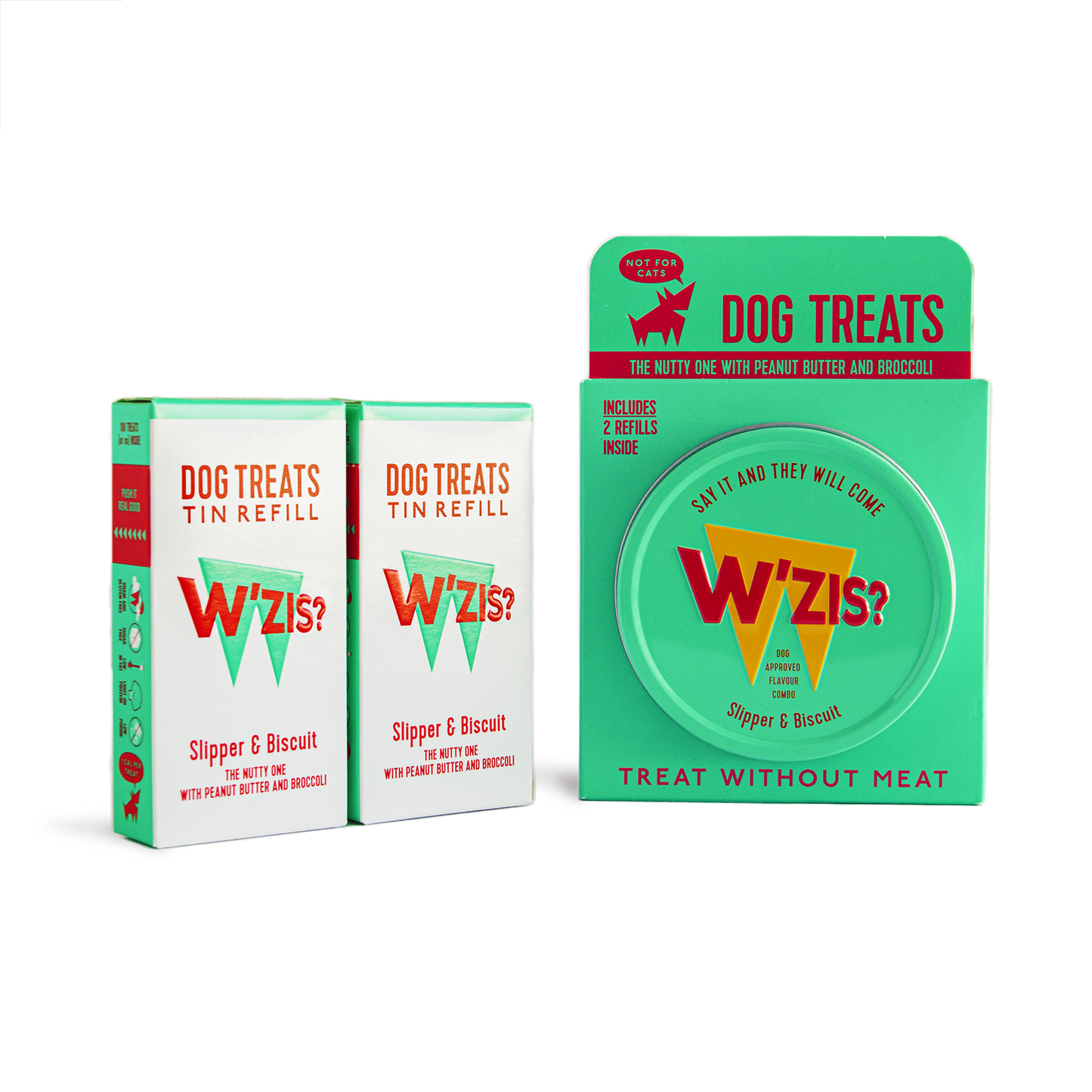 Wzis Treat Tin & Refil Gift Set - Slipper & Biscuit