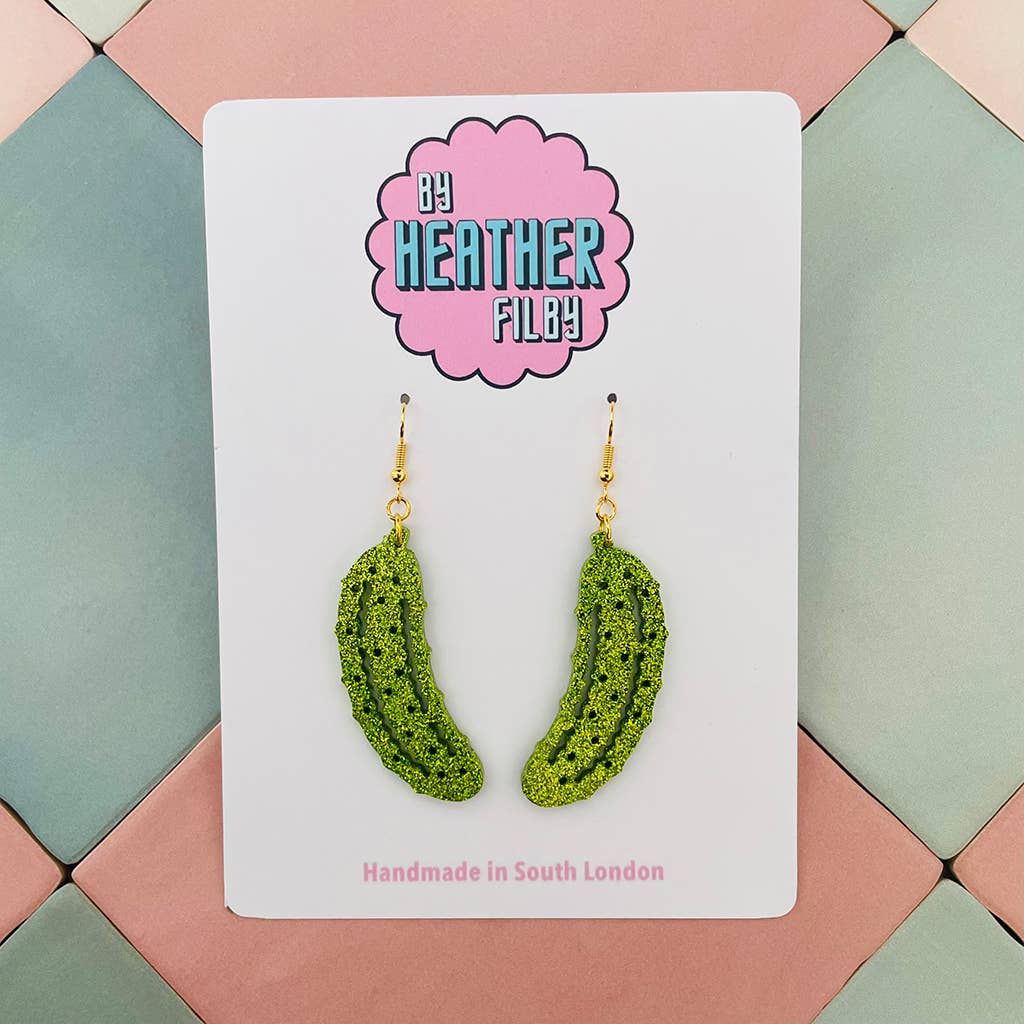 By Heather Filby | Glitzy Glitter Earrings | Pickle