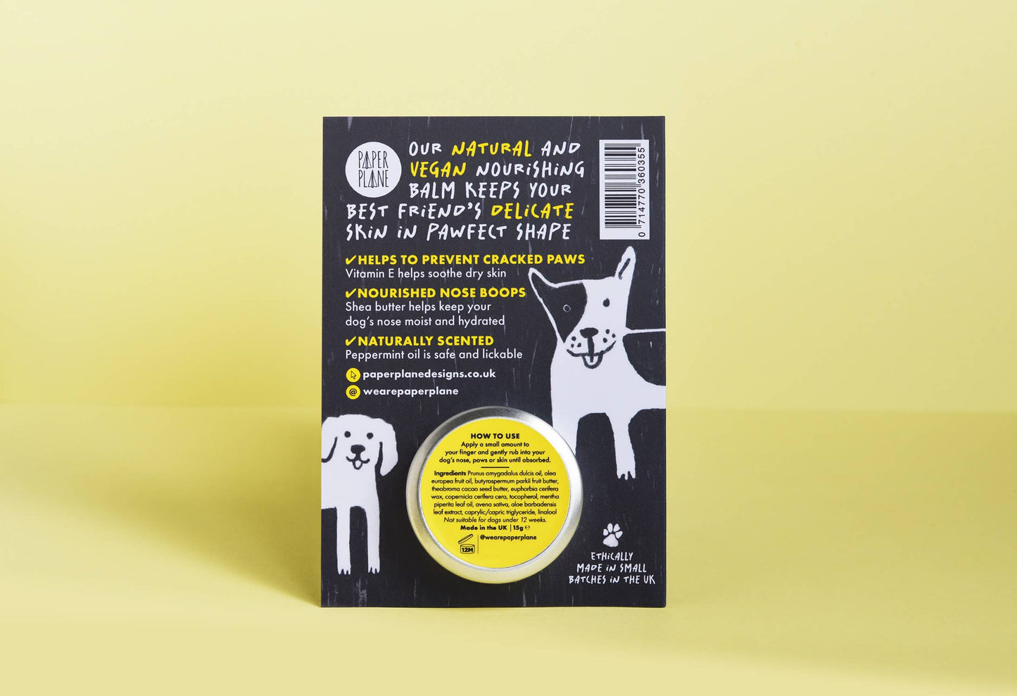 Paper Plane | Bork Nose and Paw Balm for Dogs