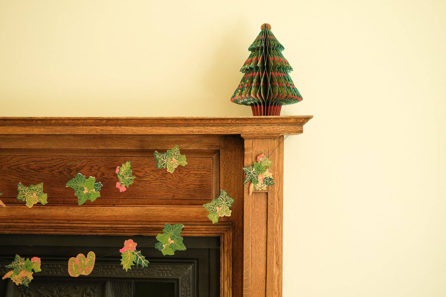 East End Press | Sewn Paper Garland | Holly & Ivy