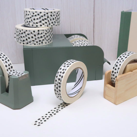 Cascayde | Paper Tape 24mm Wide x 50m Long | Dalmatian