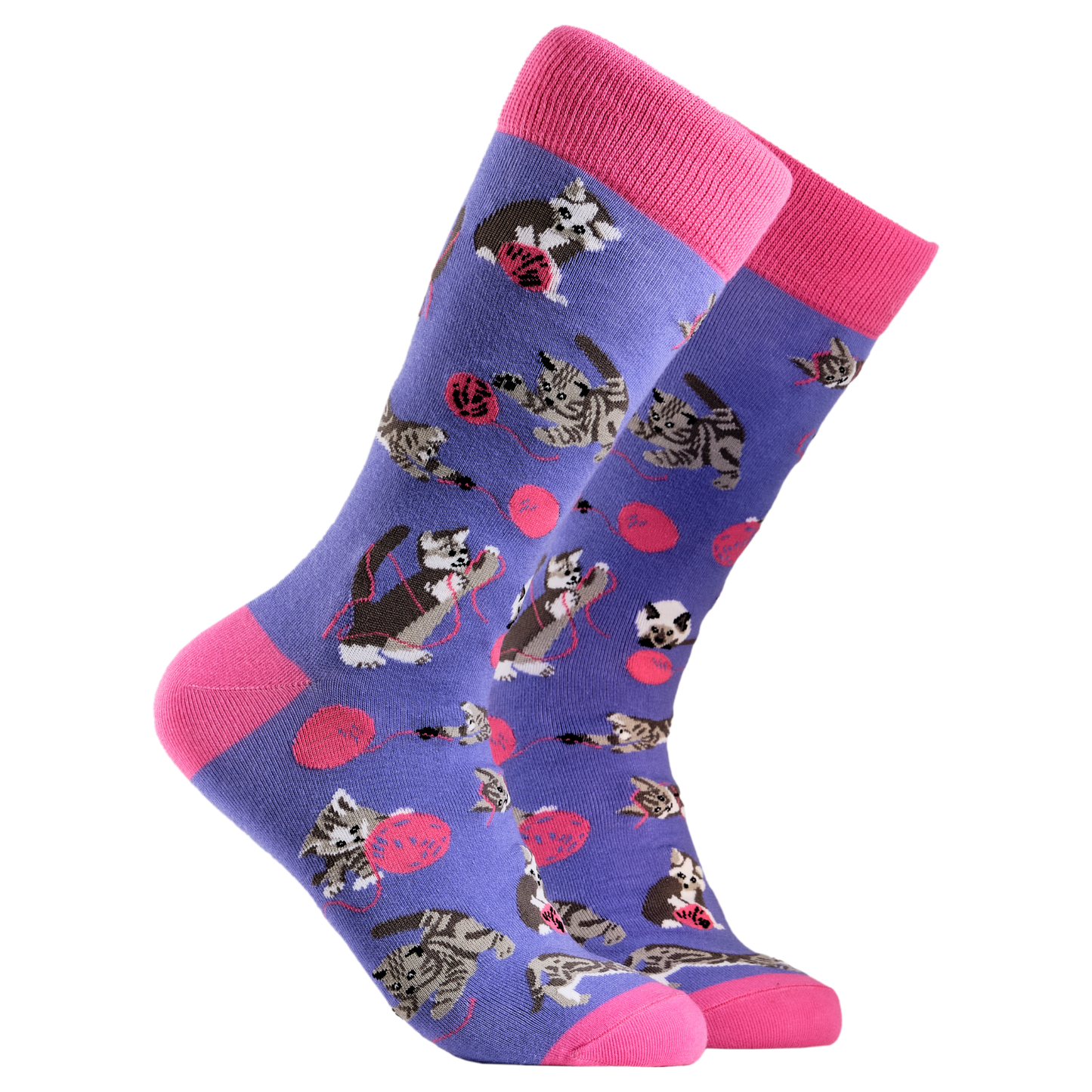 Socktopus | Cats and Wool Socks Lilac | S UK 4-8