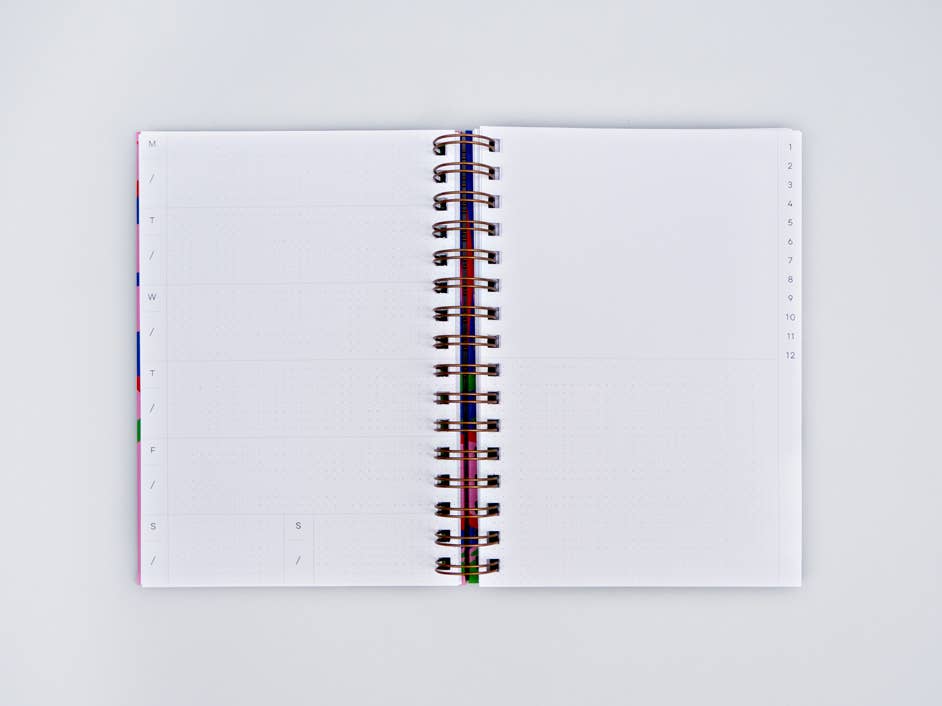 The Completist | Hard Cover Undated Weekly Planner | Capri
