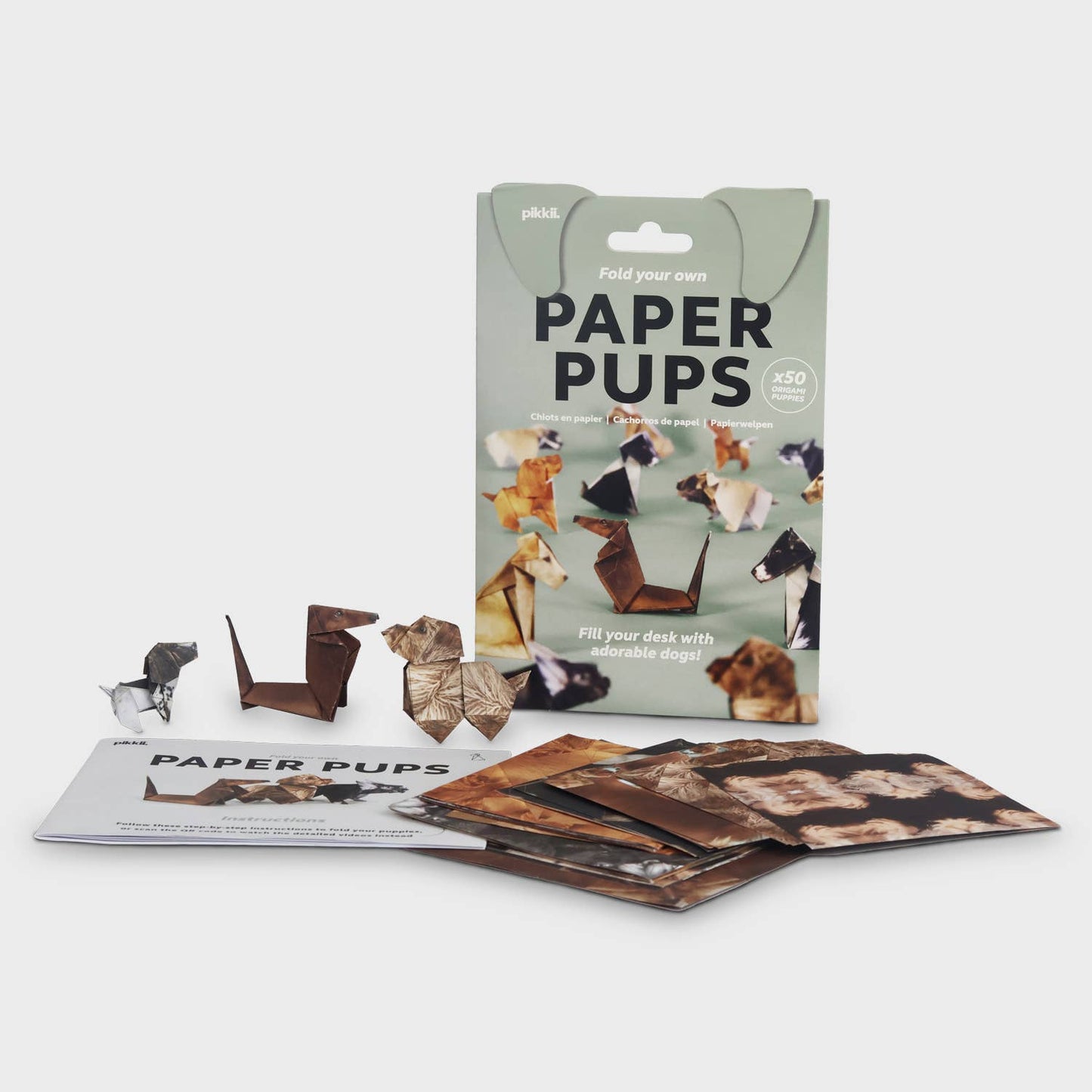 Pikkii | Cute DIY Origami Kit | Paper Pups