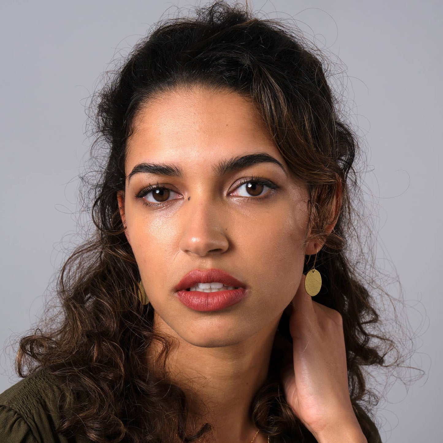 Just Trade | Asha Oval Small Earrings