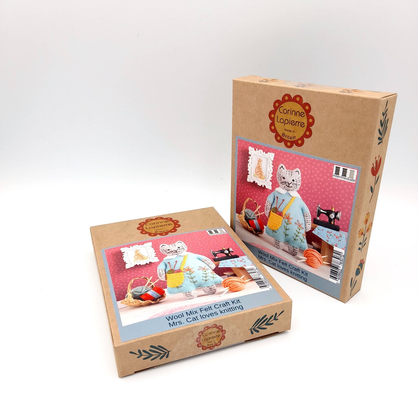 Corinne Lapierre | Mrs. Cat Loves Knitting Felt Craft Mini Kit