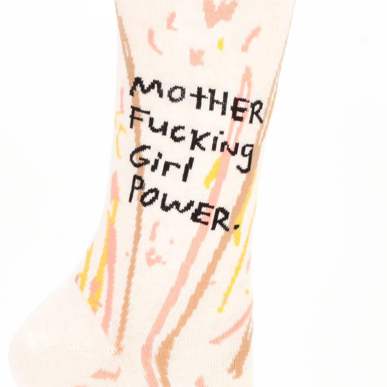 Blue Q | Women's Crew Socks | Mother Fucking Girl Power