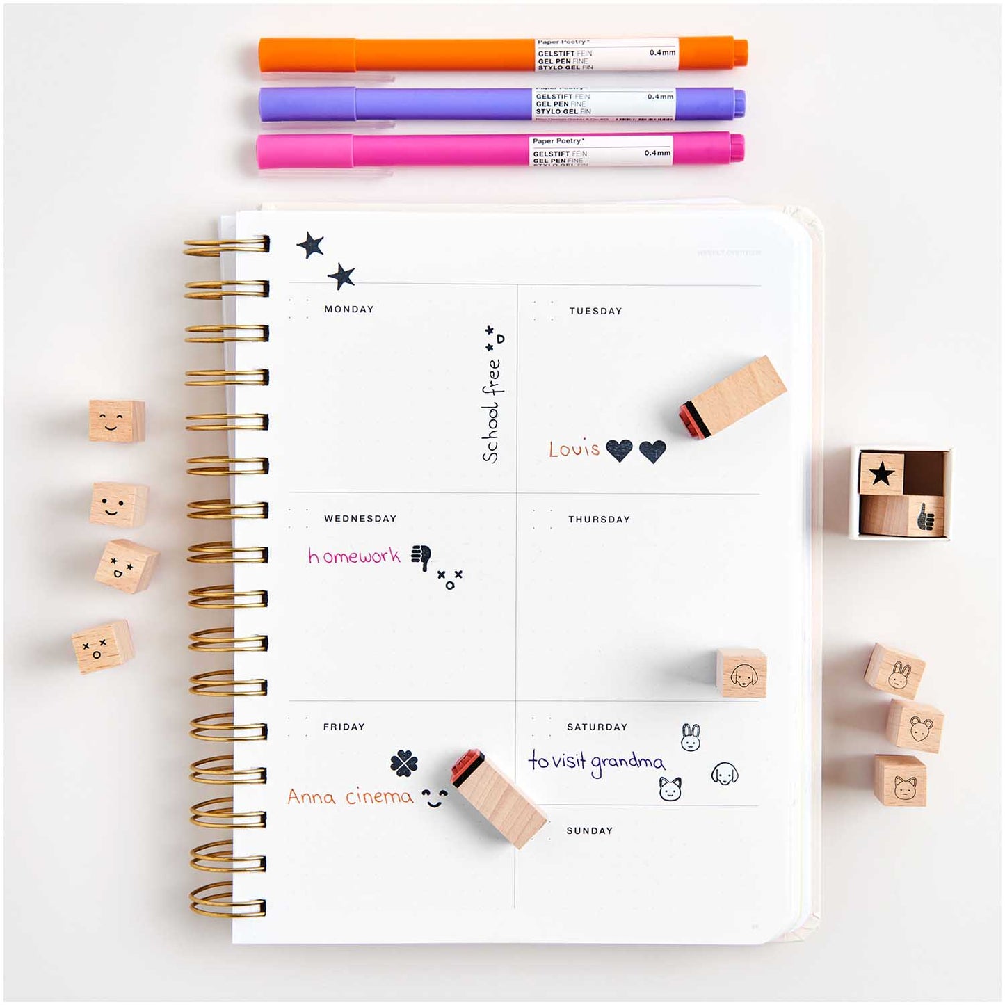 Rico | Paper Poetry | Stamp Set | Animals