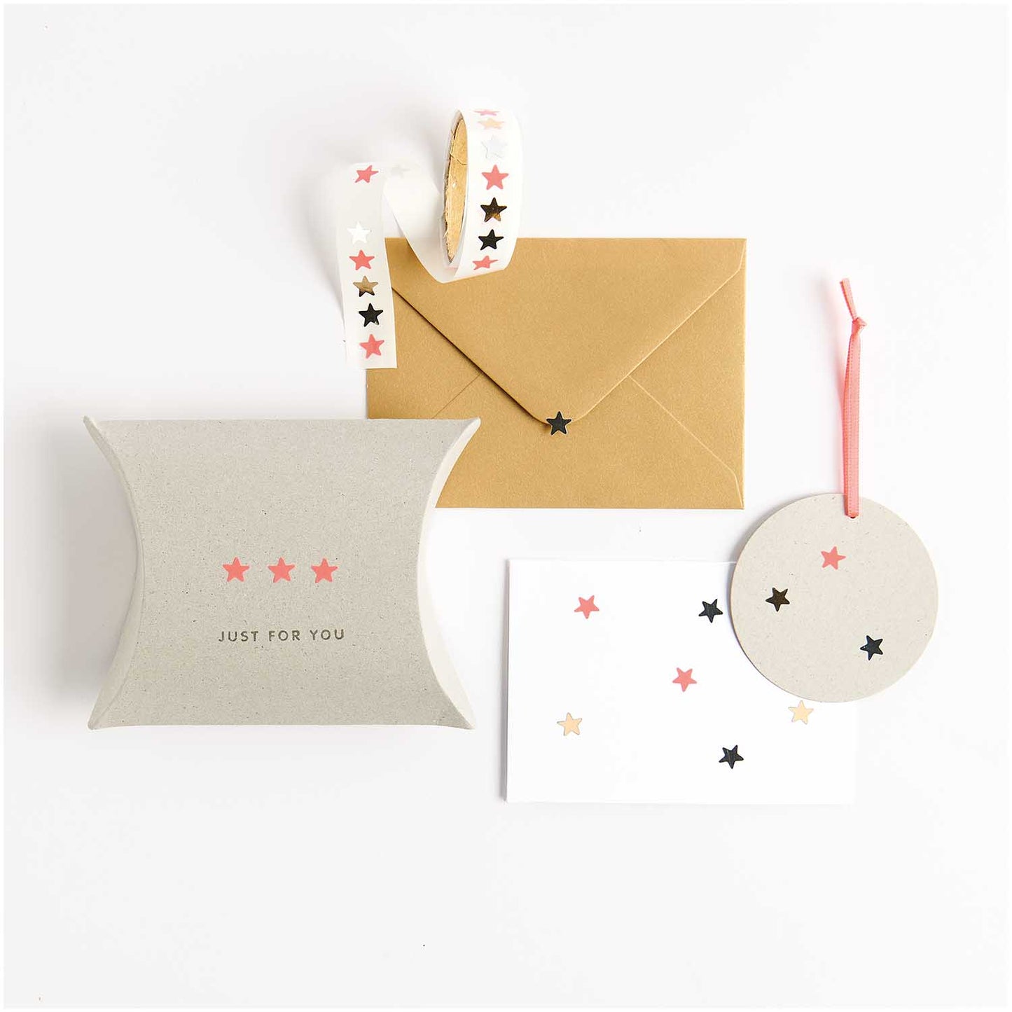 Rico | Paper Poetry | Mini Sticker Roll | Neon, Gold & Silver Hearts