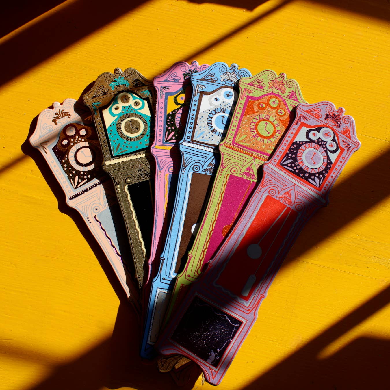 Ark | Grandfather Clock Bookmark | Hot Pink