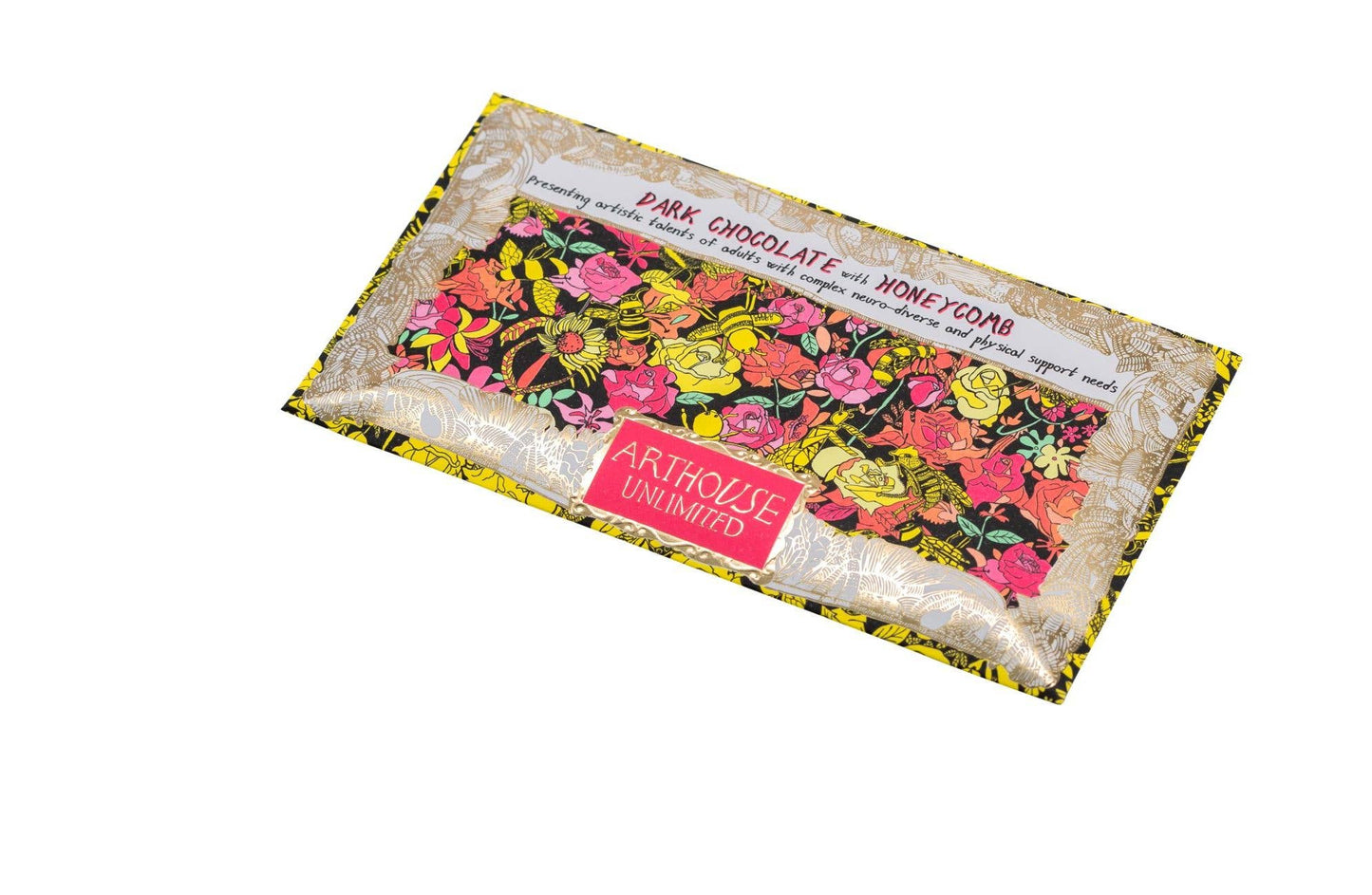 ARTHOUSE Unlimited | Bee Free, Dark Chocolate Bar With Honeycomb