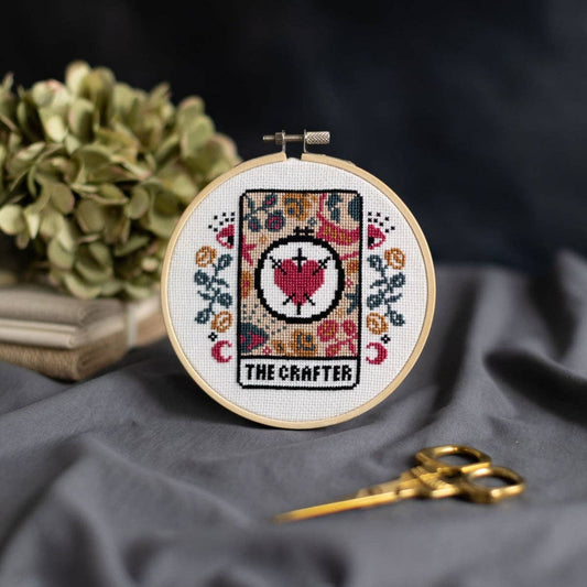 Innocent Bones | Cross Stitch Kit | The Crafter Tarot Card
