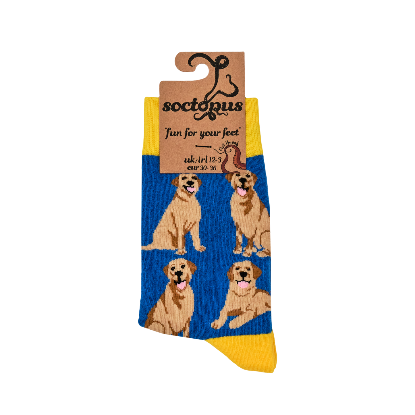Socktopus | Labrador Retriever | Burgundy | S UK4-8