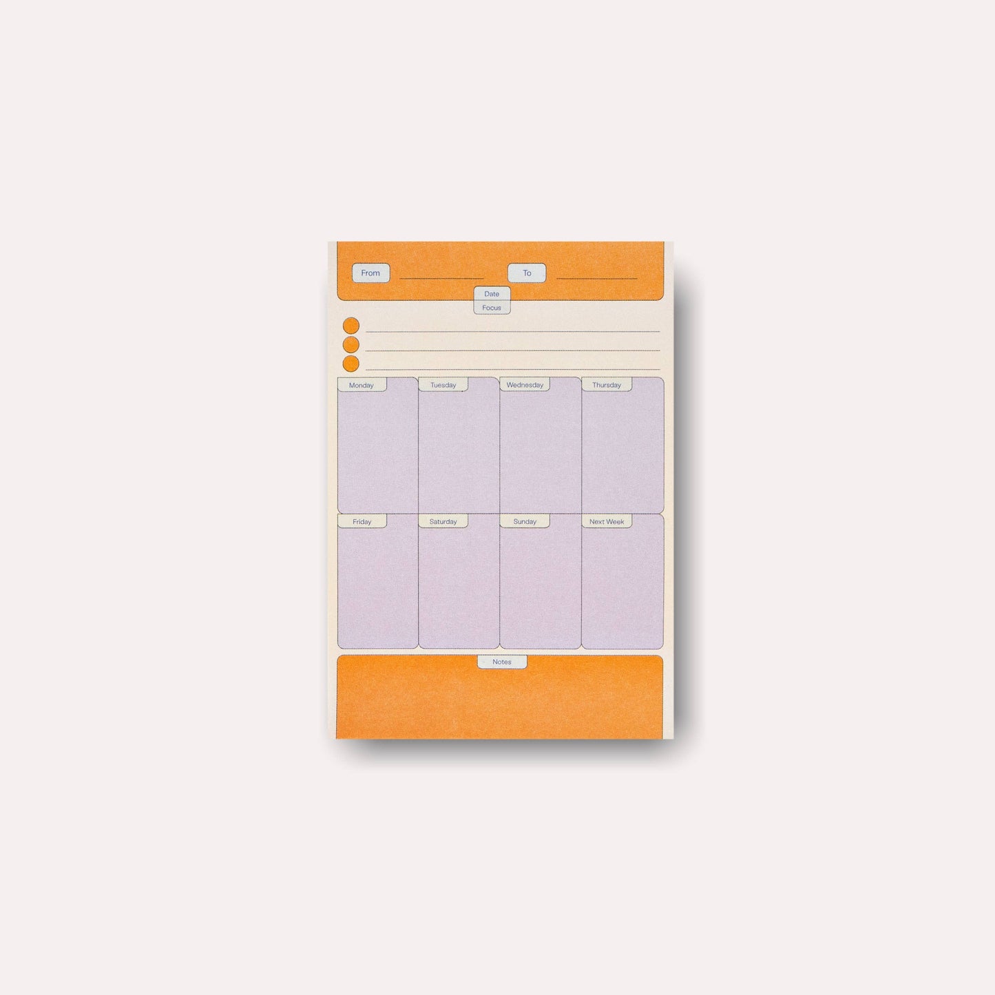 The Completist | Weekly Planner Sticky Notes | Beams