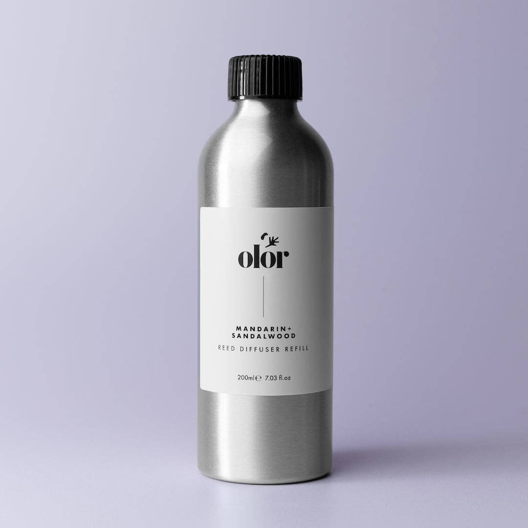 OLOR - Mandarin + Sandalwood Reed Diffuser Refill