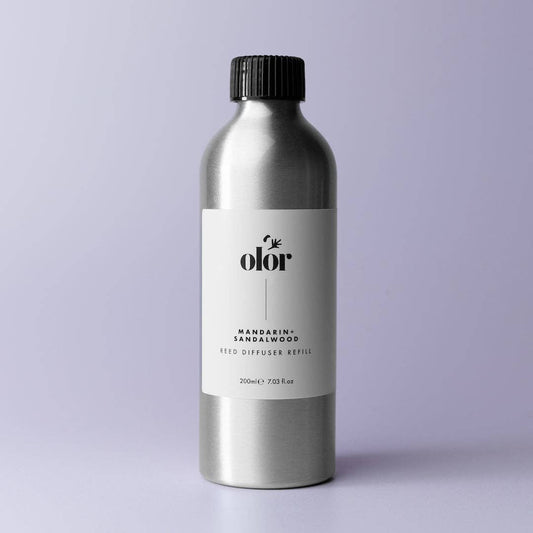 OLOR - Mandarin + Sandalwood Reed Diffuser Refill
