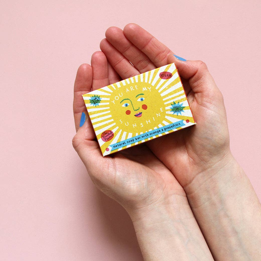 The Printed Peanut | Natural Handmade Soap Bar | Sunshine Orange & Grapefruit