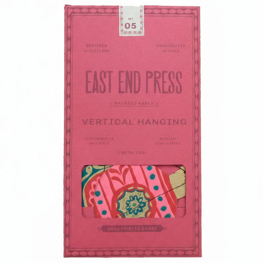 East End Press | Sewn Paper Vertical Wall Hanging | Baubles