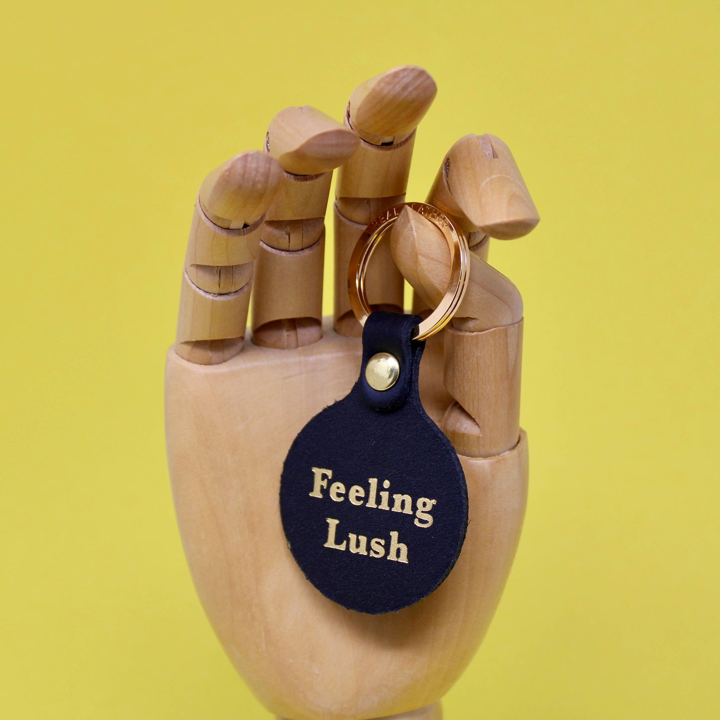 Ark | Feeling Lush Smilie Face Key Fob | Cornflower