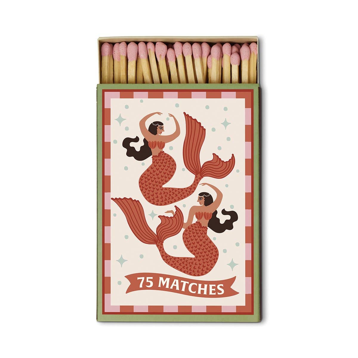 Paddywax | A Dopo Mermaid Boxed Matches | 75 x Pink Tipped Matches