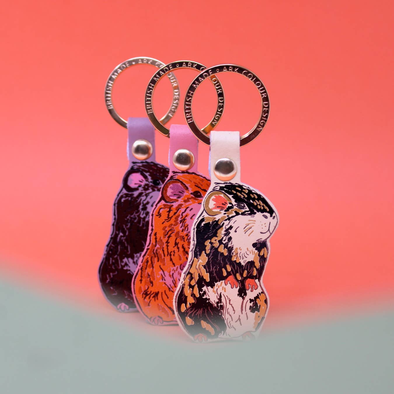 Ark | Guinea Pig Keyring | Pale Pink