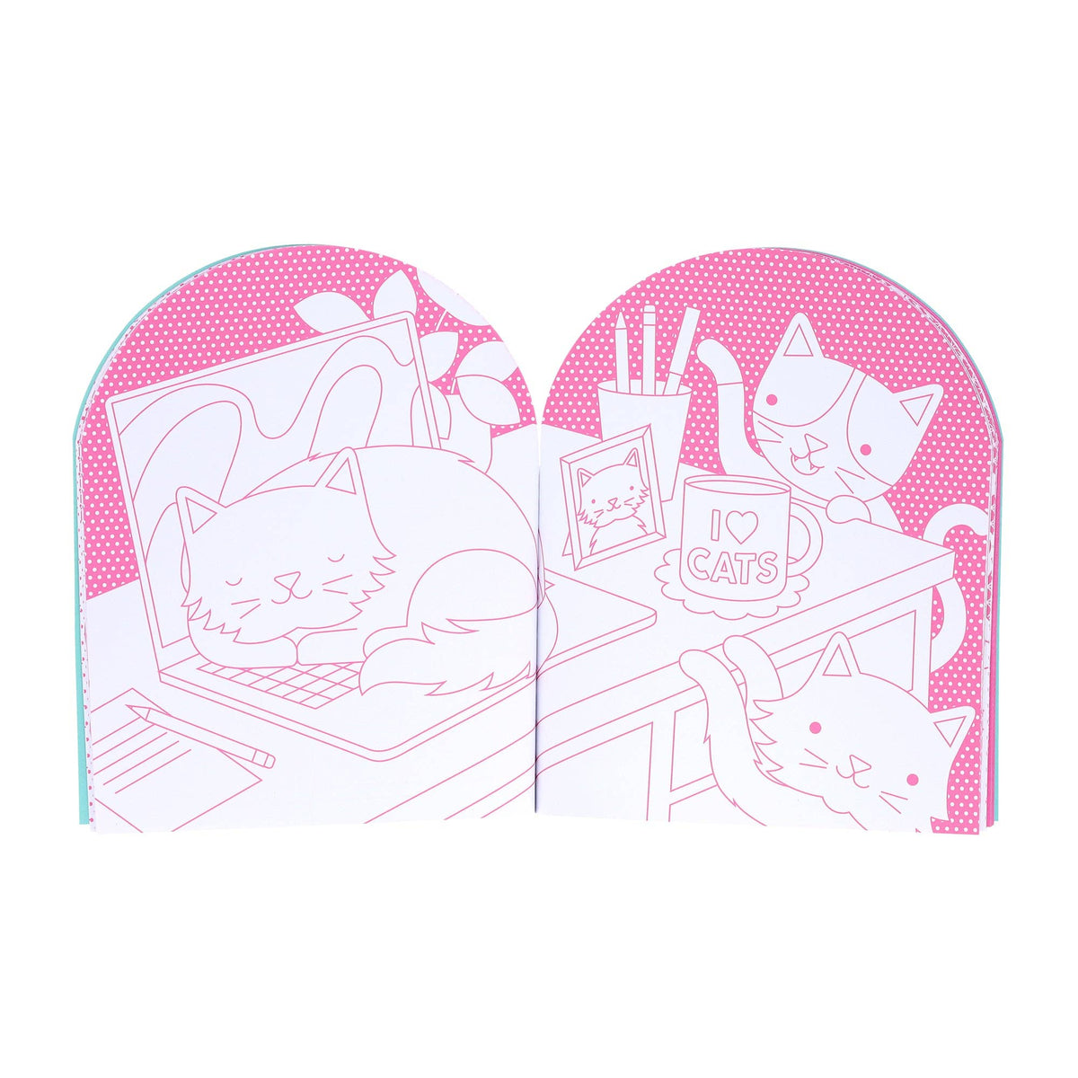 Coloring Book + Stickers | Cats